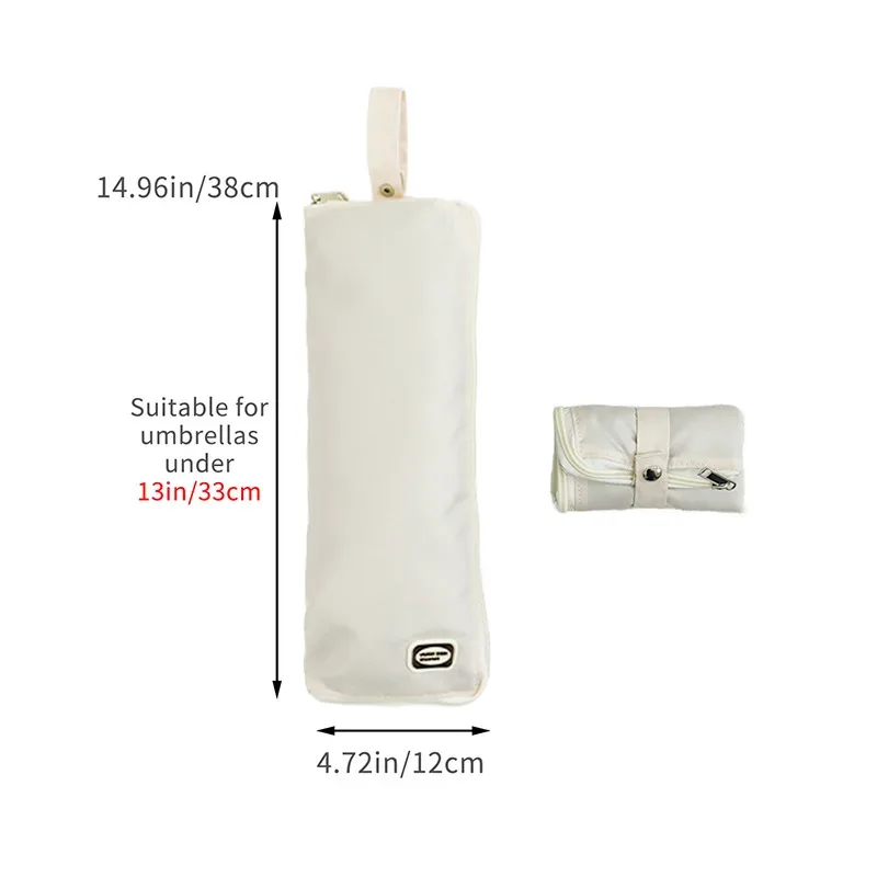 sac de rangement pour parapluie en coton imperméable épaissi, portable, pliable, en tissu oxford pour extérieur, housse de parapluie, sac de protection contre la pluie