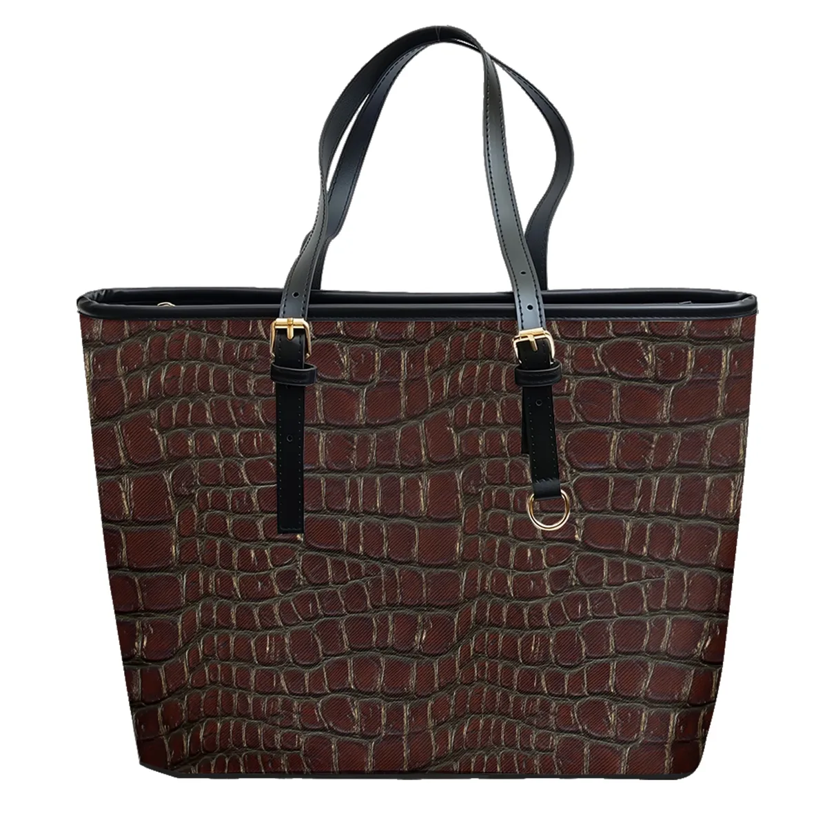 sac à bandoulière en cuir pvc oxford imprimé géométrique, fourre-tout léger à fermeture éclair, minimaliste, usage quotidien, sac à main convertible pour le travail et le week-end