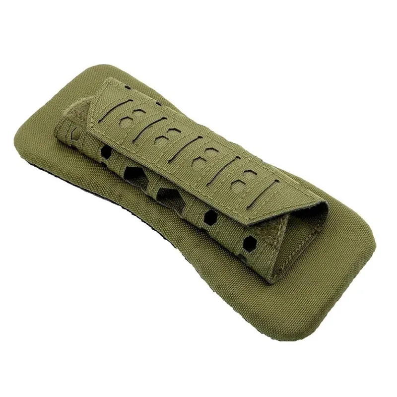épaulière tactique respirante, sangle antidérapante d'absorption des chocs pour sac à dos en nylon découpé au laser pour l'extérieur, 1 pièce