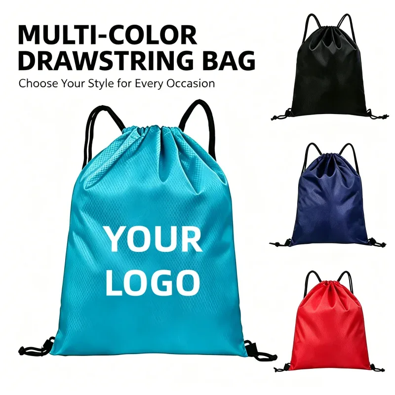 Sac à dos étanche avec cordon de serrage, sac de fitness Oxford avec Logo personnalisé, sac de natation pliable pour hommes et femmes, voyage en plein air, 3/5/7/10 pièces