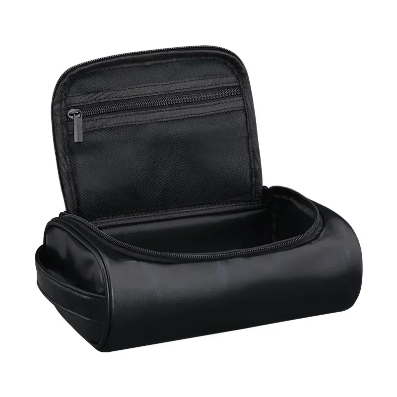 trousse de toilette de voyage de haute qualité pour femmes et hommes, sacs à cosmétiques rétro en cuir pu, trousse de maquillage de voyage étanche