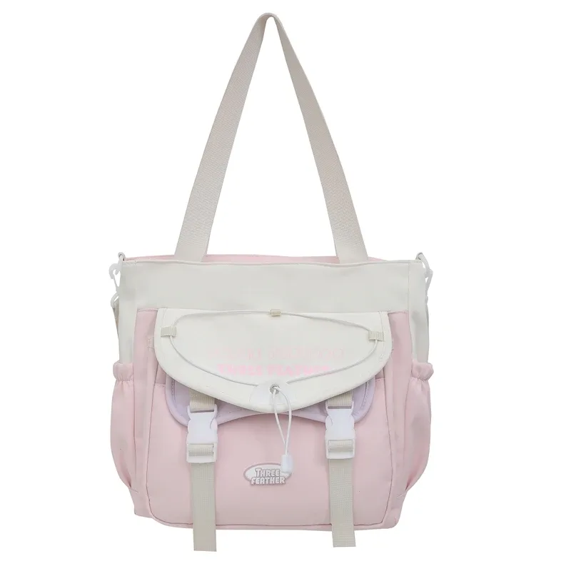 sac à dos avec pendentif de dessin animé ins de style coréen, sac à main pour femmes, sac d'école de grande capacité pour étudiants, sac de transport et de voyage