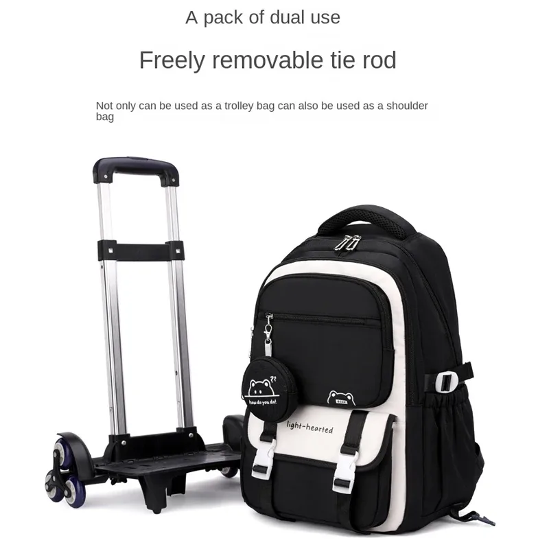 sac à dos d'école pour enfants sac à roulettes sac à dos pour étudiants sac de livre sac d'école roulant pour filles sac à dos à roulettes pour enfants