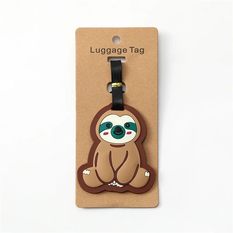 accessoires de voyage : étiquette de bagage créative corgi & chat, style mode, étiquettes de voyage portables et anti-perte pour valise