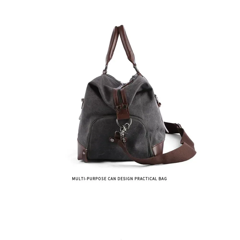 sac à main en toile rétro pour hommes, sac à bagages, sac à dos initié, grande capacité, courte distance, tendance de la mode