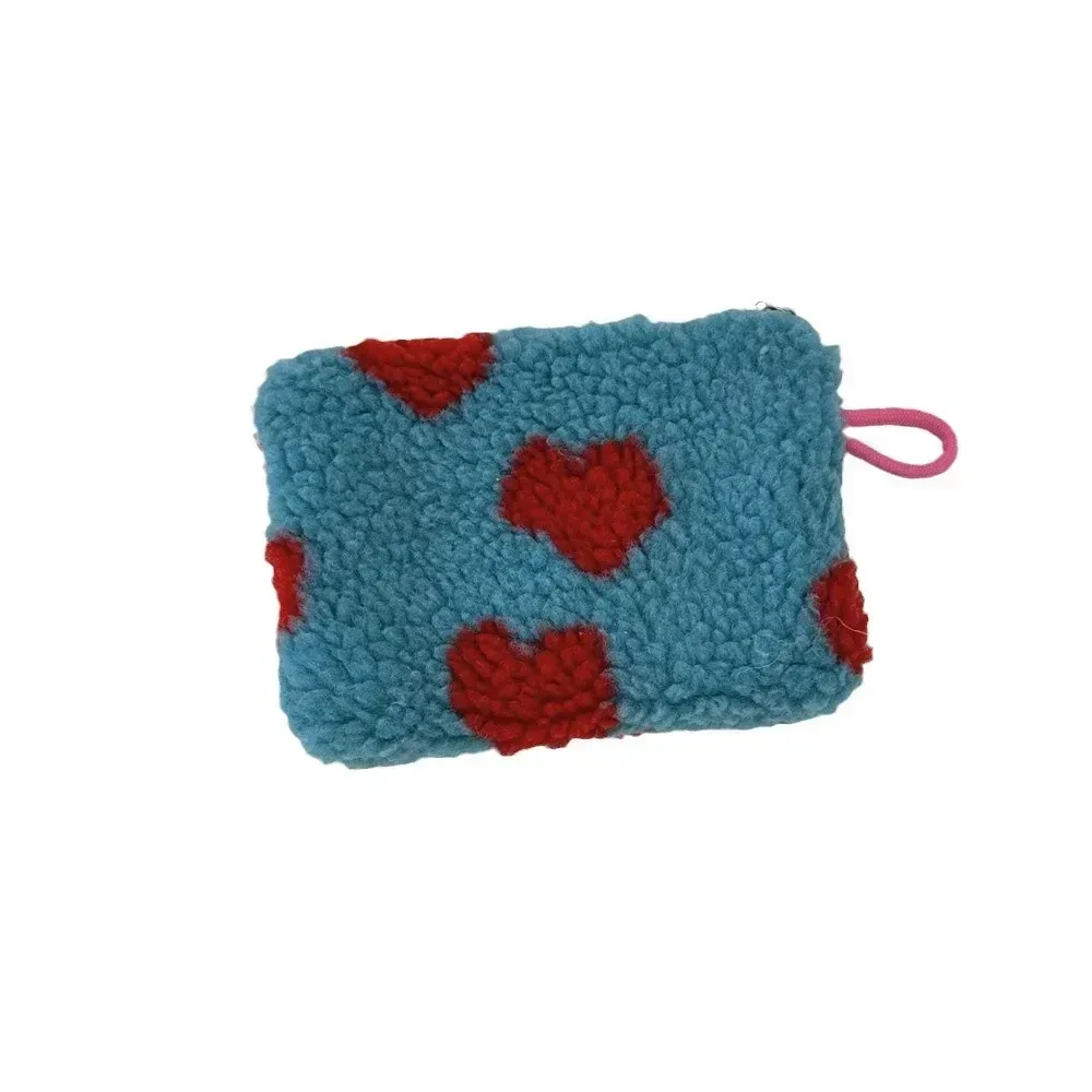 petit sac de rangement portable en peluche douce pour femme, trousse de maquillage, sacs à main, pochette à fermeture éclair, sac à main moelleux, sacs à cosmétiques en fourrure pour femme