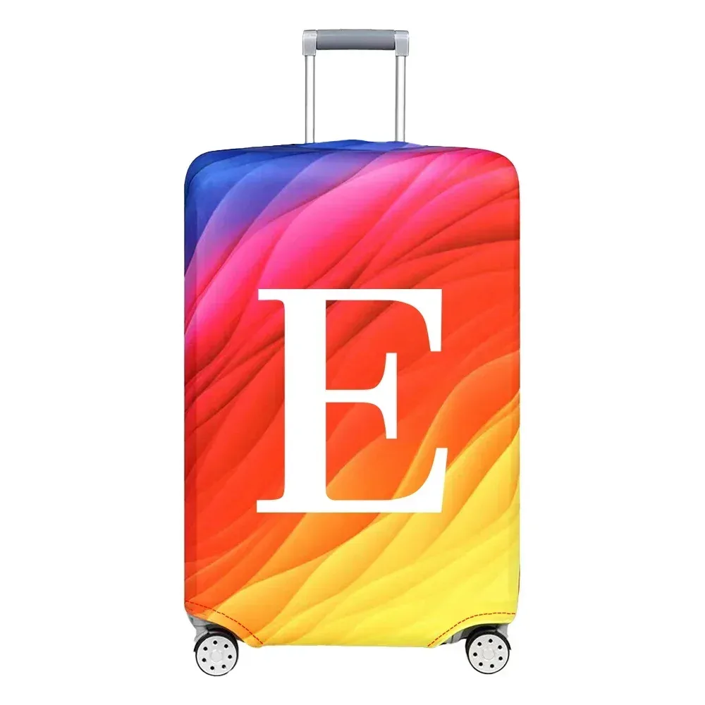 housse de protection pour compartiment à bagages, série de lettres blanches, tissu résistant, housse anti-poussière pour valises de voyage de 18 à 32 pouces
