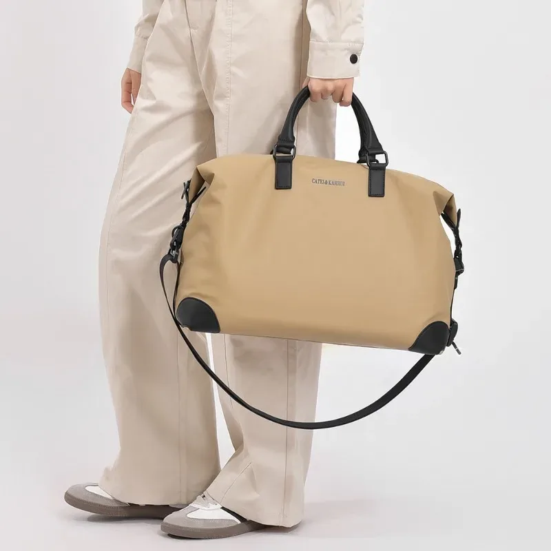 sac à bandoulière fourre-tout de voyage unisexe, sac à main séparé sec et humide, compartiment de grande capacité, sac de gymnastique de yoga, fourre-tout léger de fitness
