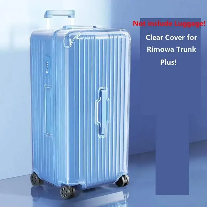 housses de bagages pour rimowa essential trunk plus, protecteur de valise avec fermeture éclair, housse en pvc