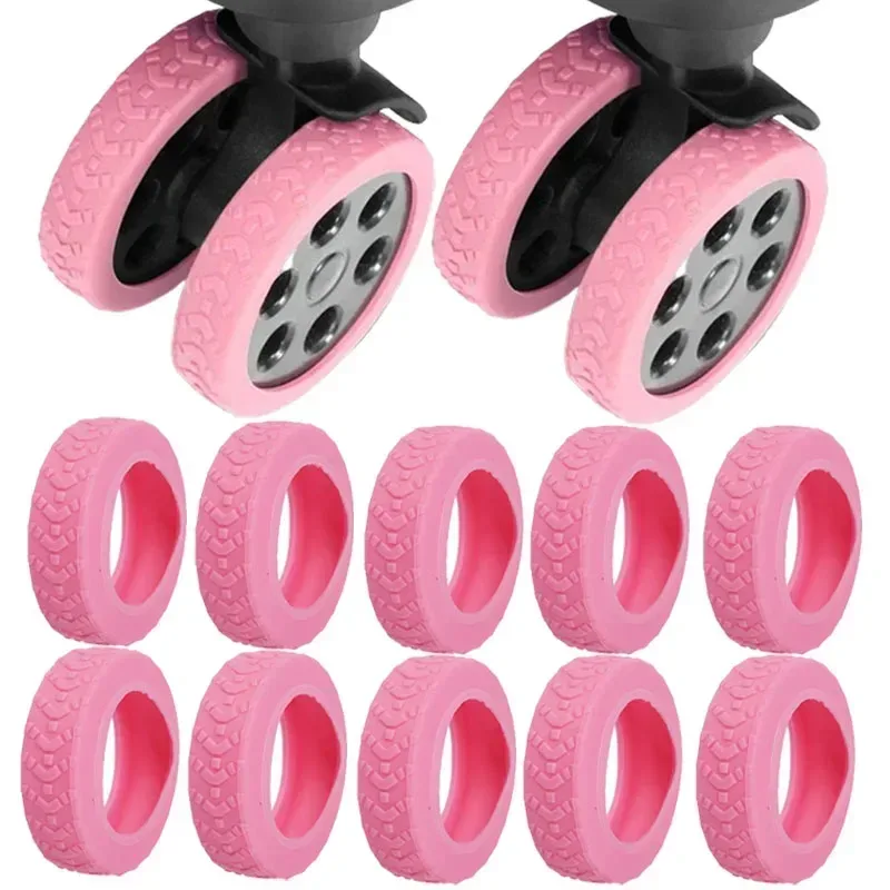 protecteur de roues en silicone pour bagages, réduit le bruit, couverture de roues de valise de voyage, texture épaisse, accessoires de bagages