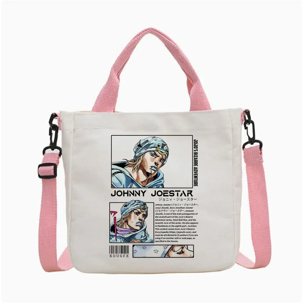 sac fourre-tout jojo bizarre adventure steel ball run, sac fourre-tout pliable pour femme, sac à bandoulière pour le shopping y2k