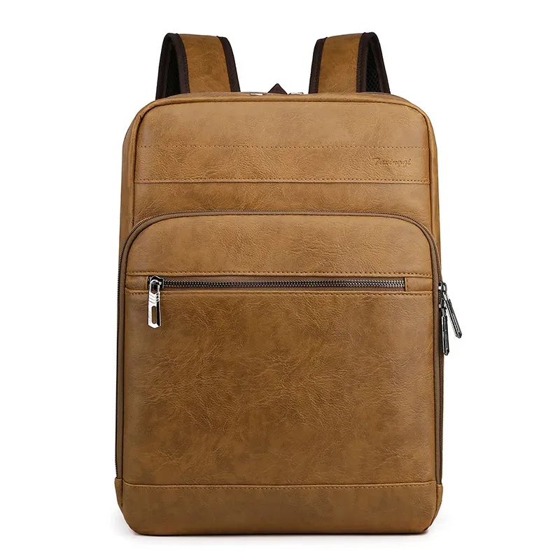 nouveau sac à dos en cuir sac à dos d'affaires décontracté pour hommes sac d'ordinateur de grande capacité sac à dos pour étudiant sac à dos de voyage simple