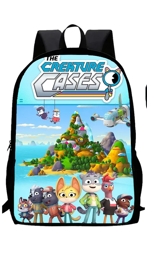 ensemble de 3 pièces de jeu pour enfants, étuis de créature c, sac à dos d'école avec sacs à déjeuner, sacs à crayons, sacs d'école pour garçons et filles, meilleur cadeau