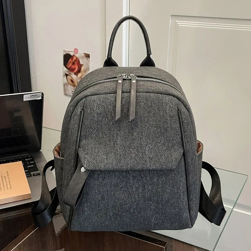 Nouveau sac à dos étudiant grande capacité pour cours, sac de transport simple et tendance, sac à dos étudiant polyvalent et léger, unisexe