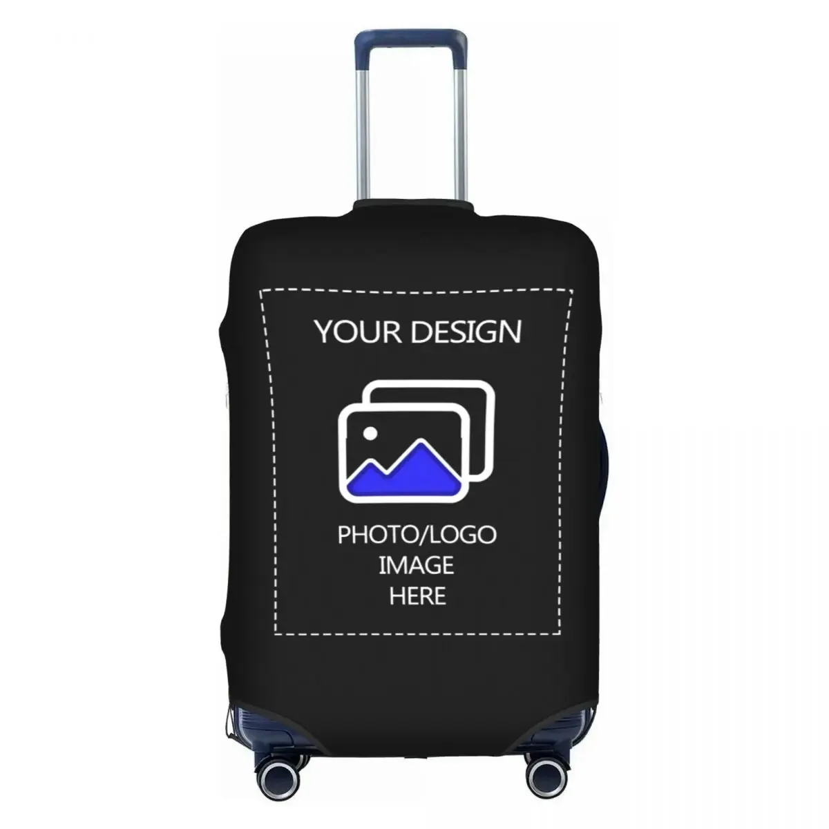 housse de valise personnalisée 18-32 pouces, protection de valise de voyage personnalisée, ajoutez votre photo, texte ou design, housses de valise elastiques