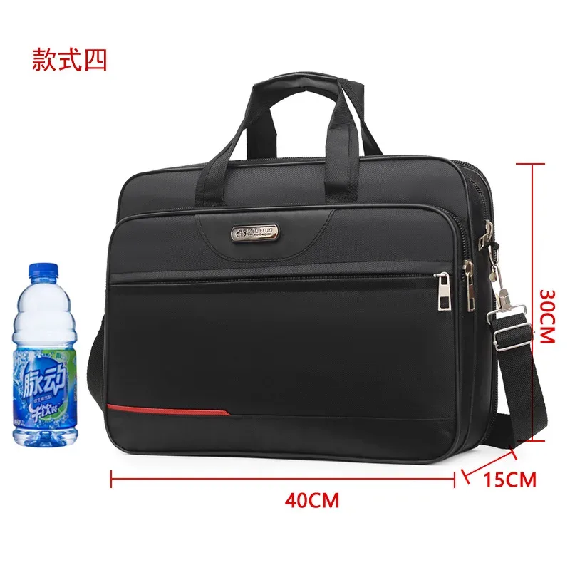 mallette d'affaires de grande capacité – sac organisateur pour ordinateur portable et documents pour les voyages au bureau et au week-end (solution de rangement durable)