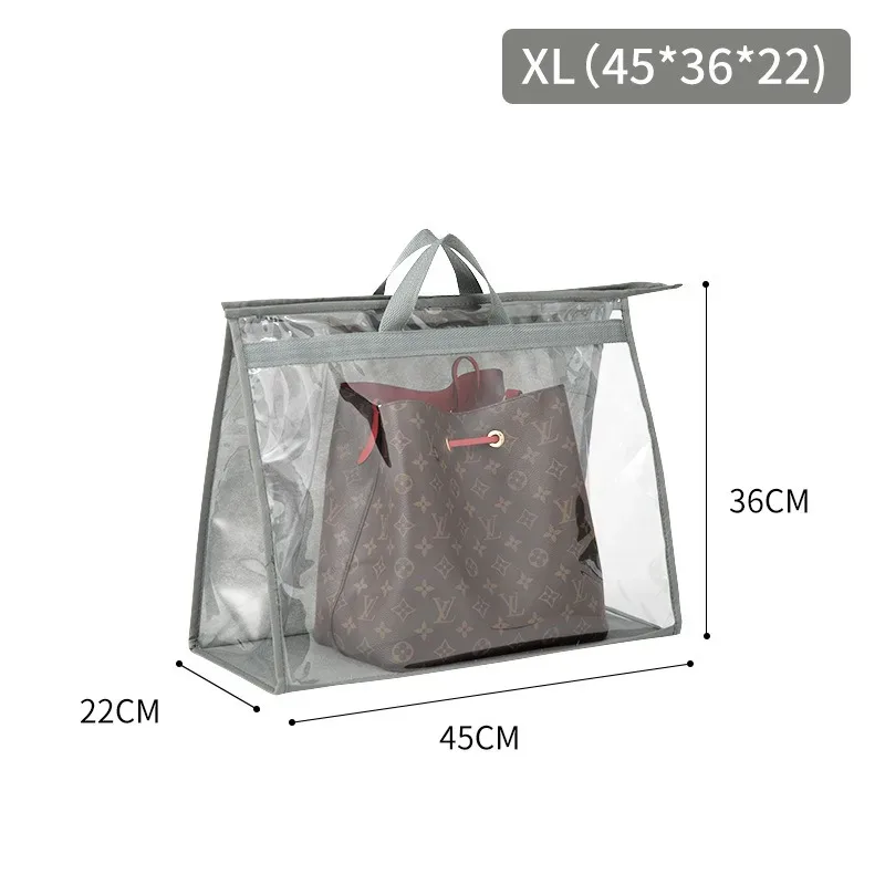sac sac à poussière garde-robe sac suspendu sac de rangement pvc transparent sac en cuir étanche protection stockage sac suspendu