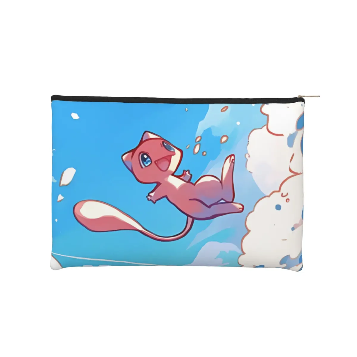 sac pliable mignon sur le thème pokémon, sac de maquillage, trousse de toilette avec fermeture éclair, pochette cosmétique de voyage