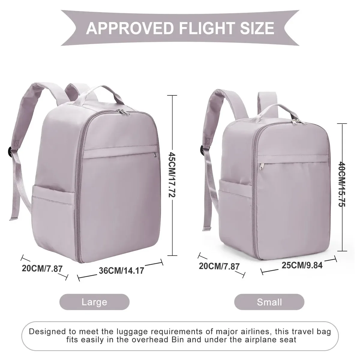 vekros-sac à dos de bagage à main pour ryanair, bagage de cabine, easyjet, observateur, avion, transport, voyage, 40x20x25, 45x36x20