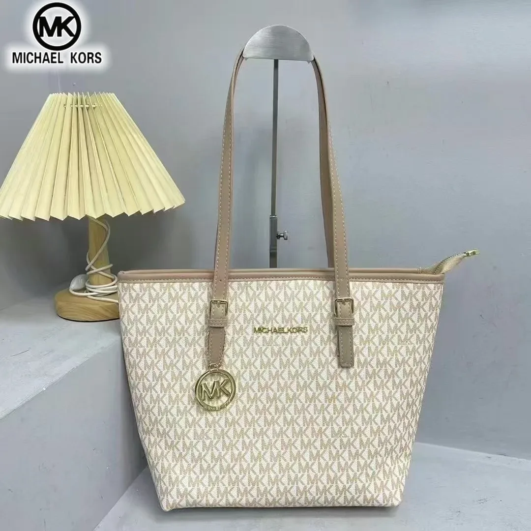 sac à bandoulière et à main michael kors pour femmes, grande capacité, sac fourre-tout classique de luxe léger, sac de voyage à fermeture éclair tendance