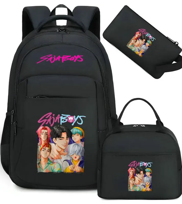 sacs d'école décontractés kpop demon hunter pour garçons et filles, sac à dos étanche de grande capacité pour ordinateur portable, sac à dos de voyage mochilas