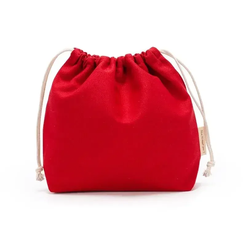 sac de rangement en coton à cordon de serrage, sacs en toile pour emballage cadeau de bonbons, pochette réutilisable pour articles divers à domicile, organiser les chaussettes anti-poussière, sous-vêtements