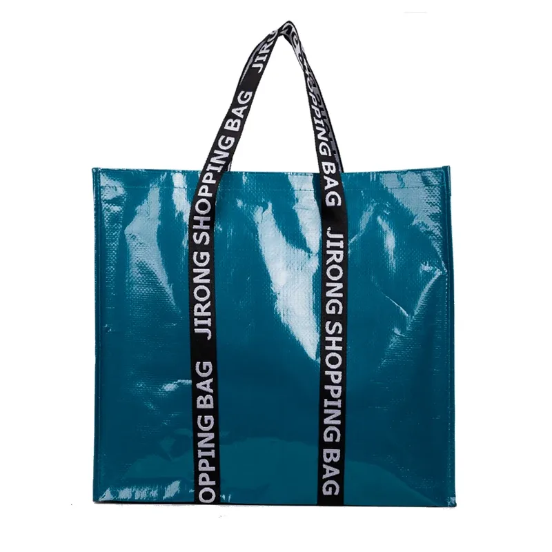 sac de courses tissé pp couleur, fourre-tout pliable et réutilisable, pochette pliante de voyage, sac de rangement de salle de bain non tissé, nouvelle collection