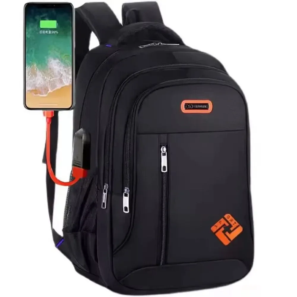 sac à dos multifonctionnel pour ordinateur portable, grande capacité, étanche, décontracté, avec port de chargement usb, résistant à l'usure