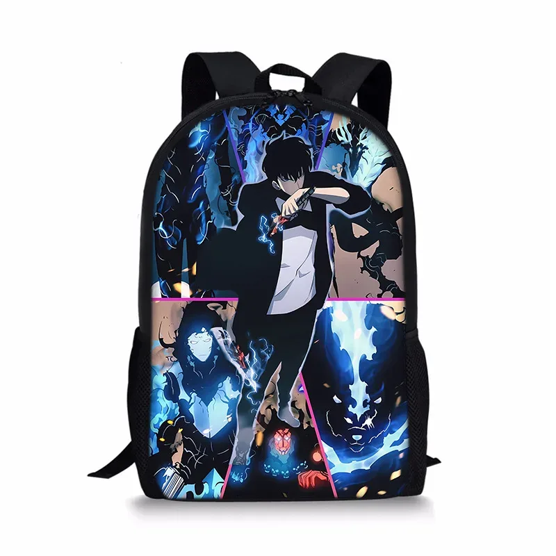 j'ai mis à niveau du sac à dos solo leveling seul, sac à dos universel imprimé pour écoliers et enfants