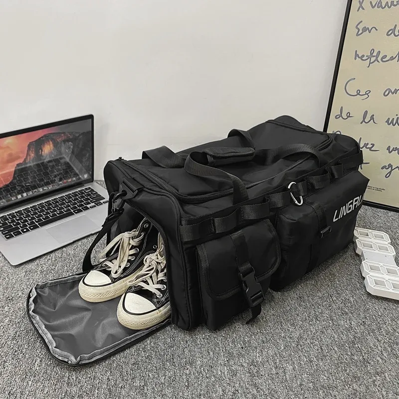sac de sport et de voyage en nylon grande capacité pour hommes et femmes