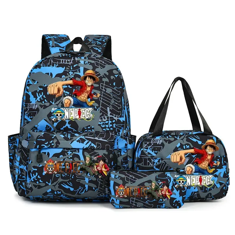 sacs à dos one piece pour étudiants, sacs d'école pour adolescents, hommes et femmes, sac fourre-tout, pochette, sacs à dos en nylon, sacs de voyage