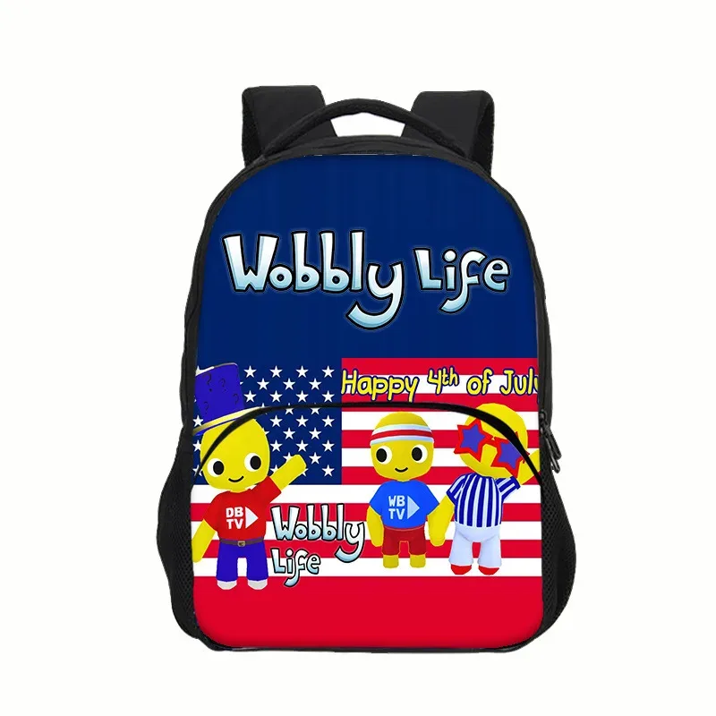 sac à dos pour enfants, vie oscillante, dessin animé poulpe monstre, école primaire et secondaire
