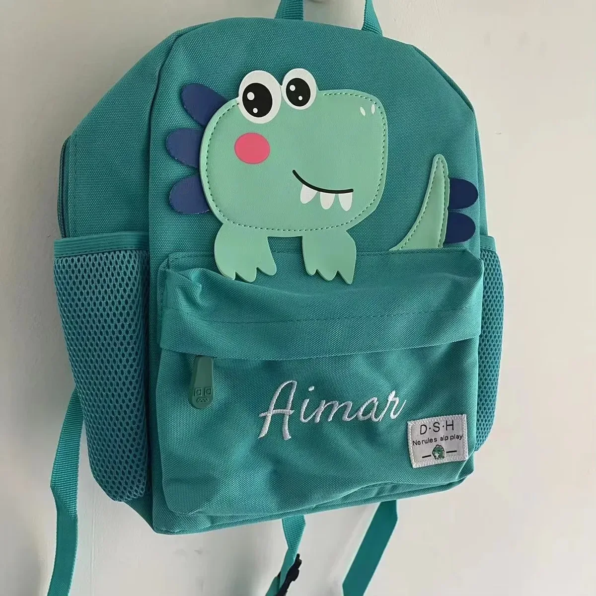 nouveau sac à dos de maternelle brodé pour enfants, sac de marche personnalisé léger pour l'extérieur, sac à dos à couches, sac à dos unique avec nom
