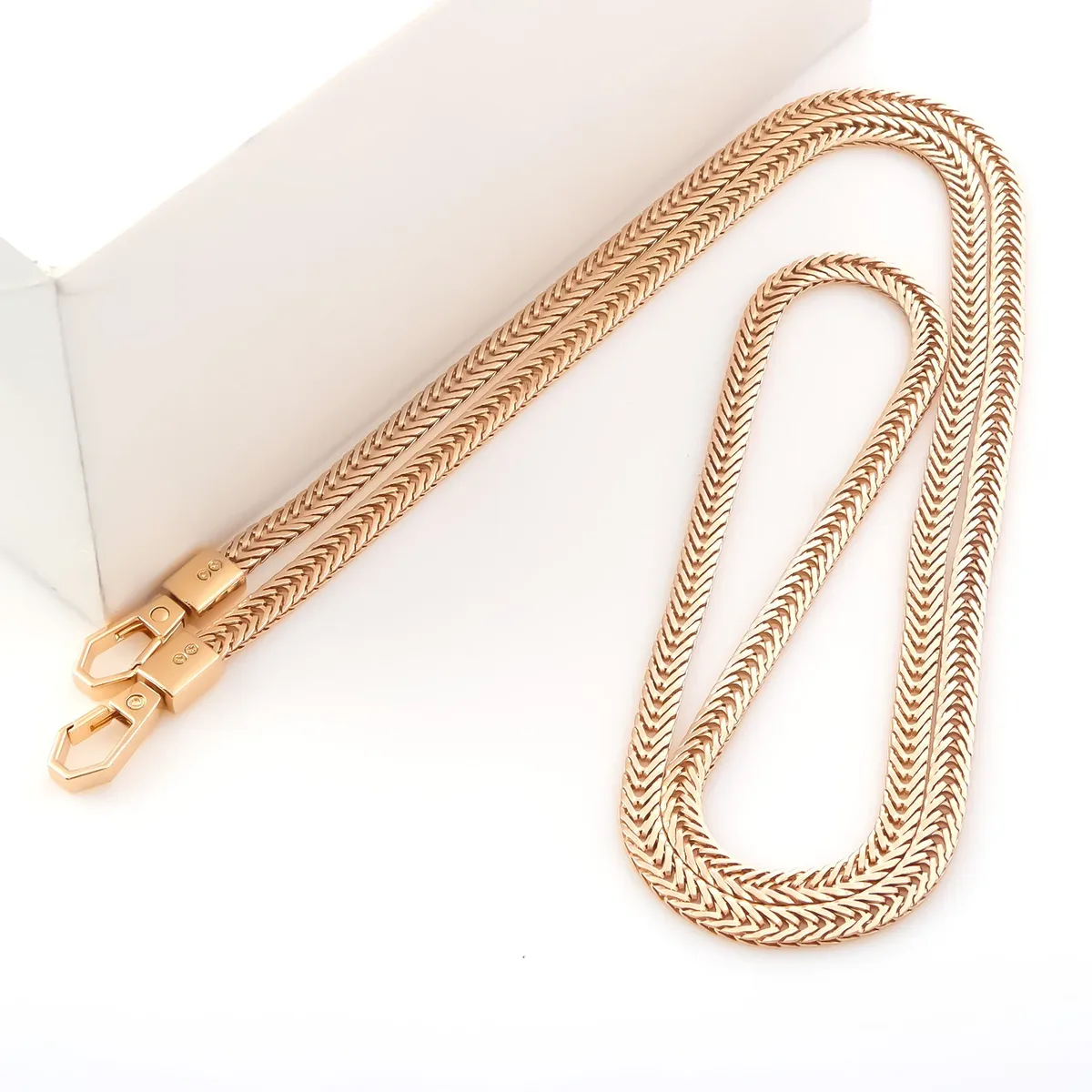chaînes de sac serpent, sangle de chaîne de remplacement de 7mm de large, chaînes en métal pour portefeuille, fourre-tout, sac à bandoulière
