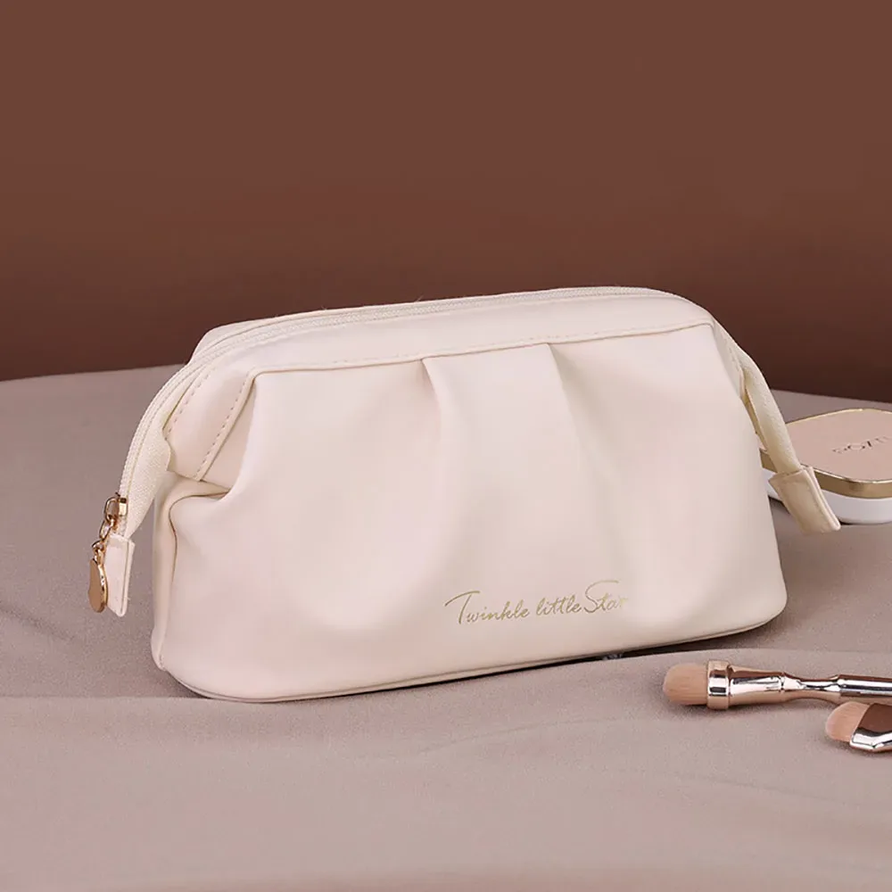 sac de maquillage étanche en pu, sac à main de grande capacité, sac à fouet avancé, sac de voyage à main, nouveau, 1 pièce, 2 pièces