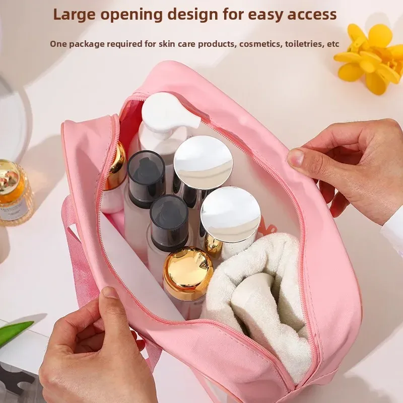 sac de voyage étanche de grande capacité pour cosmétiques, sac de toilette à séparation humide et sèche, sac de rangement pour la natation et le bain, portable et pratique