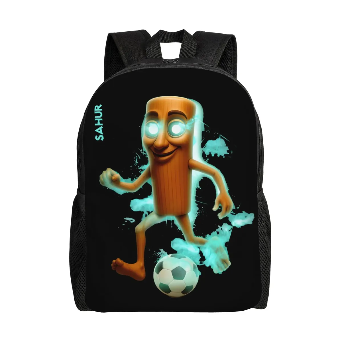 sac à dos unisexe tung sahur calling avec motif brainrot, en polyester, pour loisirs, lycée, sport, design moderne