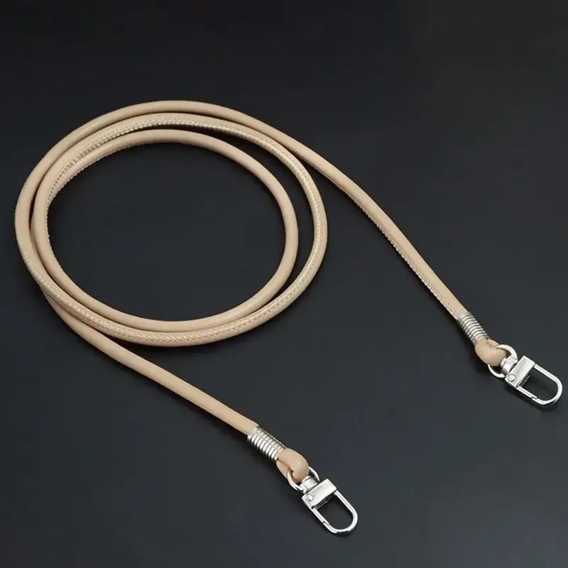 sangle de sac ronde en cuir pu, tendance, remplaçable, pour sac à bandoulière ou sac croisé, avec cordon pour étui de téléphone
