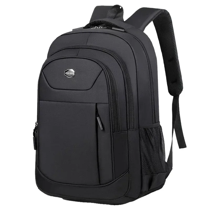 sac à dos unisexe de couleur unie à double bandoulière pour les voyages d'affaires, les trajets quotidiens et les déplacements professionnels.