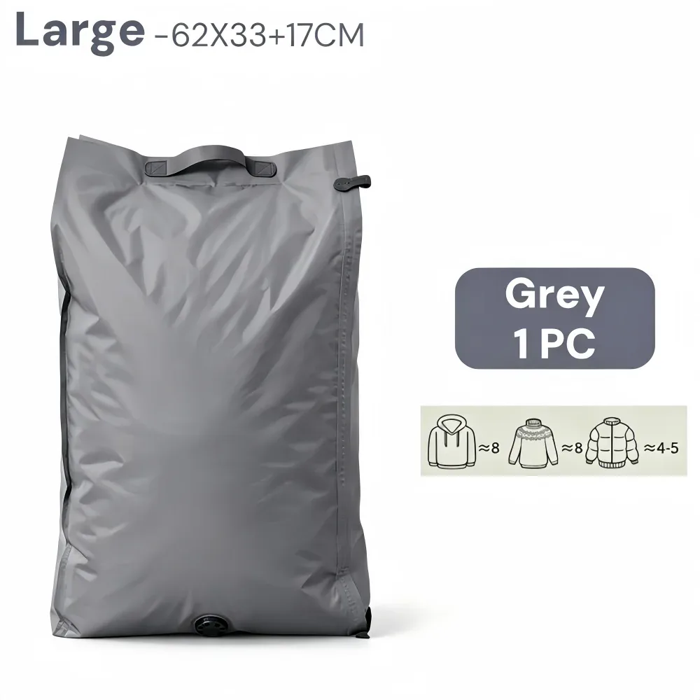 sacs de rangement sous vide pour voyage, économiseurs d'espace, réutilisables, résistants à la poussière et à l'humidité, sacs de compression durables pour valises de voyage