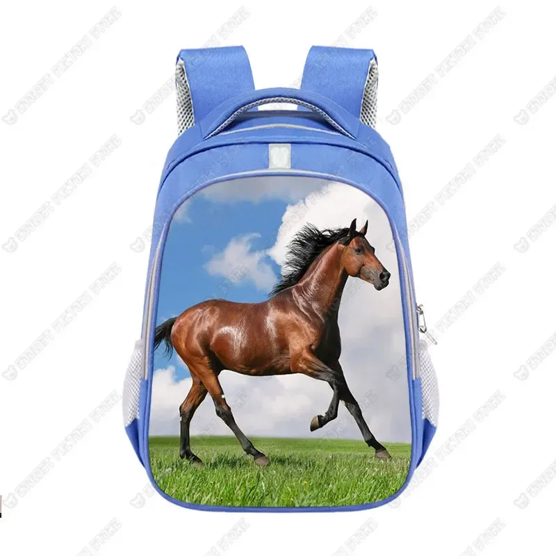 grand sac d'école animal horse pour enfants, cartable poney cool pour adolescents, sac à dos de voyage pour garçons et filles, mode pour enfants