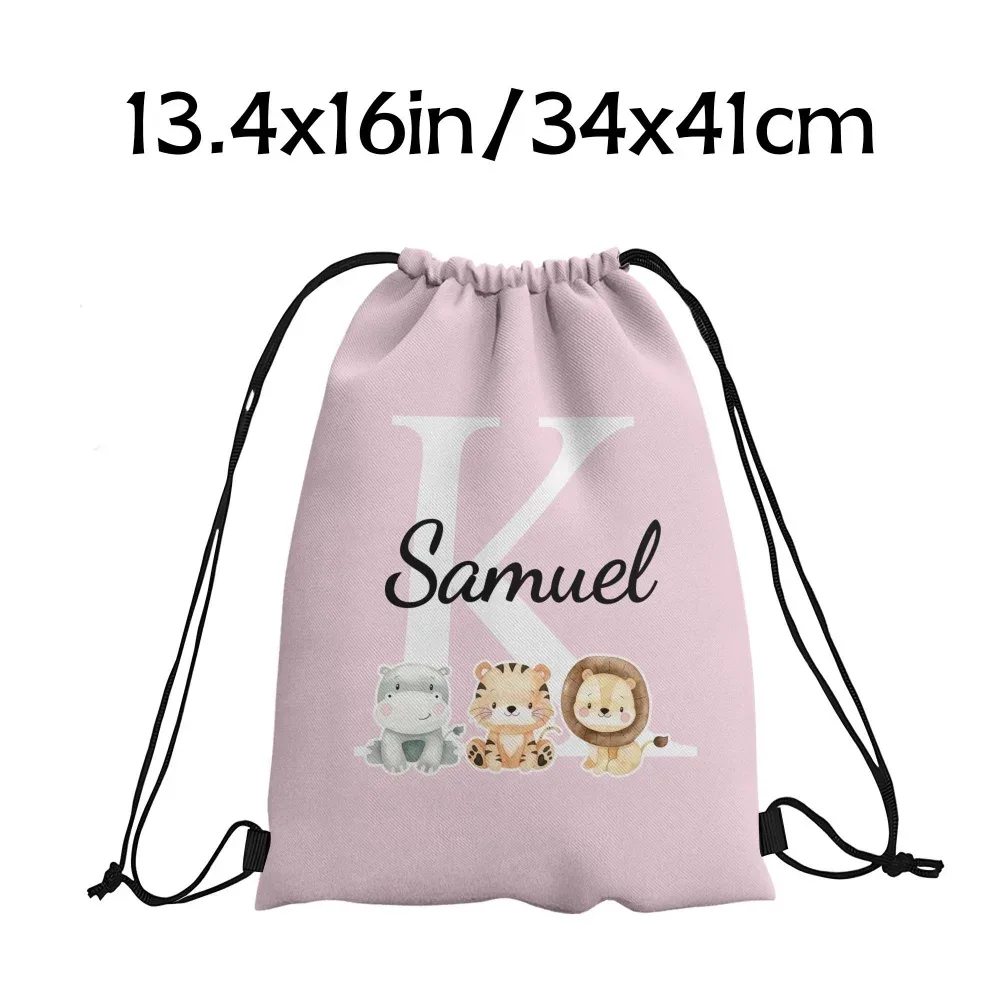 sac à dos personnalisé durable - sac à cordon avec initiales personnalisées, texte/message diy, sac à livres, cadeaux de fête d'anniversaire, cadeau de noël