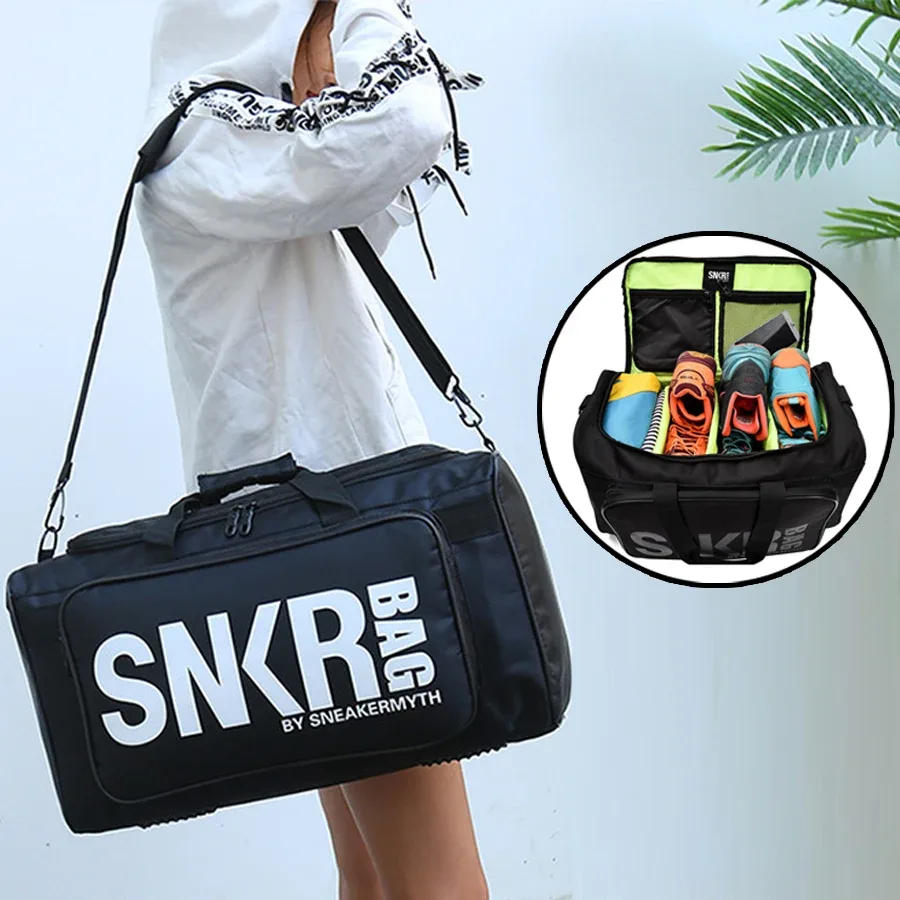 Grand compartiment Multiple Sport formation sacs de Sport hommes Sneaker sac de Sport chaussures emballage Cube organisateur sac à bandoulière étanche SNKR