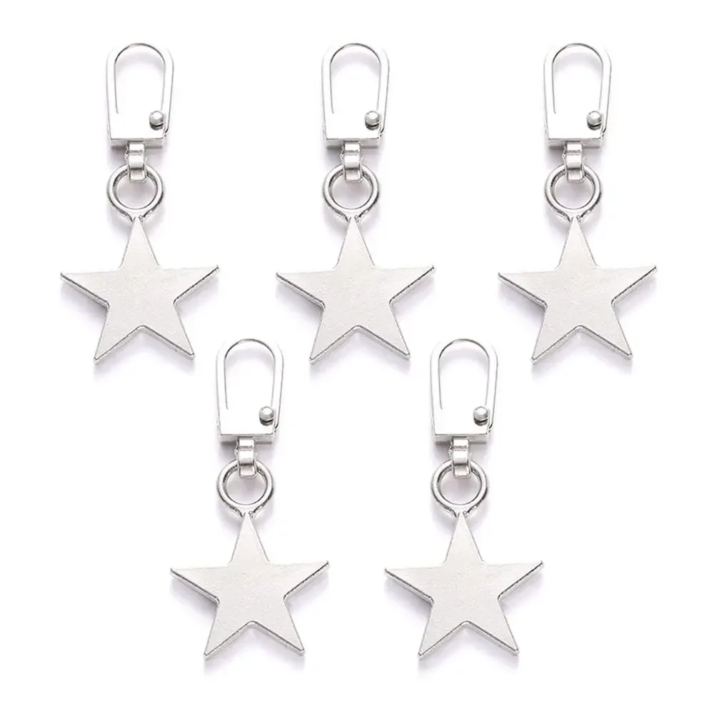 extracteurs de fermeture éclair en métal détachables, 5 pièces, pour curseurs de fermeture éclair, languette de traction, sacs de couture, doudoune, kits de réparation de fermetures éclair