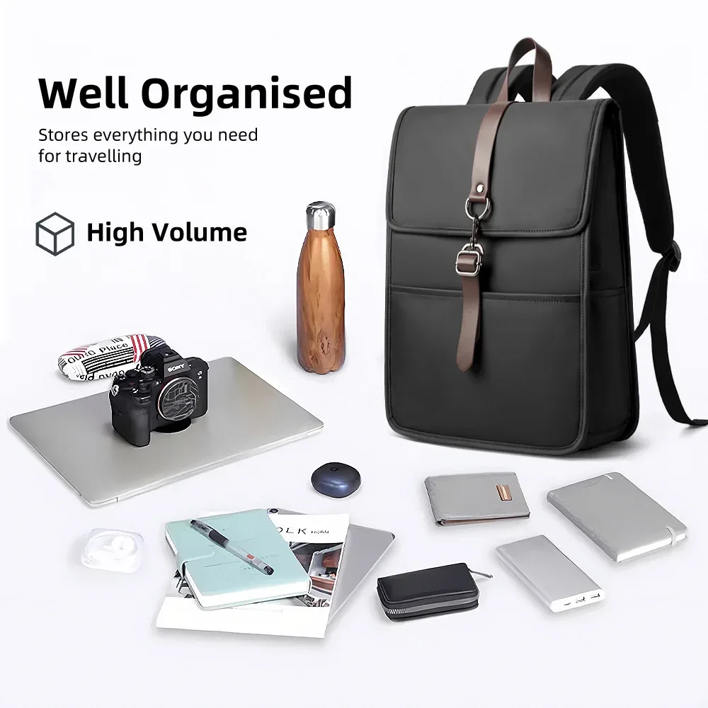 hcankcan-sac à dos étanche vintage pour hommes, sac pour ordinateur portable, sac à dos de voyage décontracté, sac à dos de travail, sac d'étudiant, mode