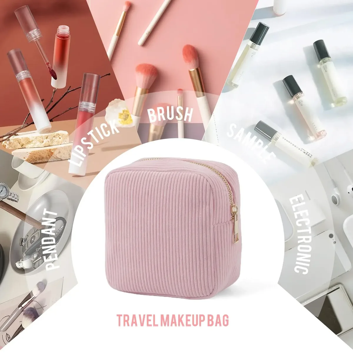 mini trousse de toilette, trousse d'urgence, trousse à cosmétiques esthétique, petite trousse de maquillage, trousse à serviettes hygiéniques en velours côtelé pour femmes