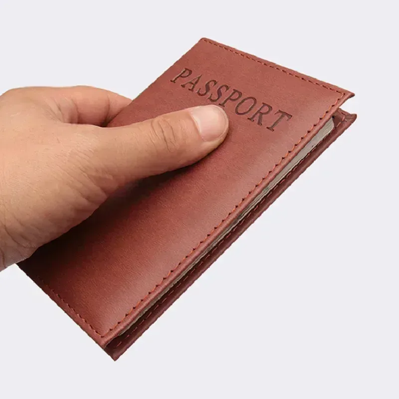 porte-passeport en cuir pu anglais de haute qualité, protège-documents, porte-passeport de voyage, porte-carte d'identité, accessoire de voyage