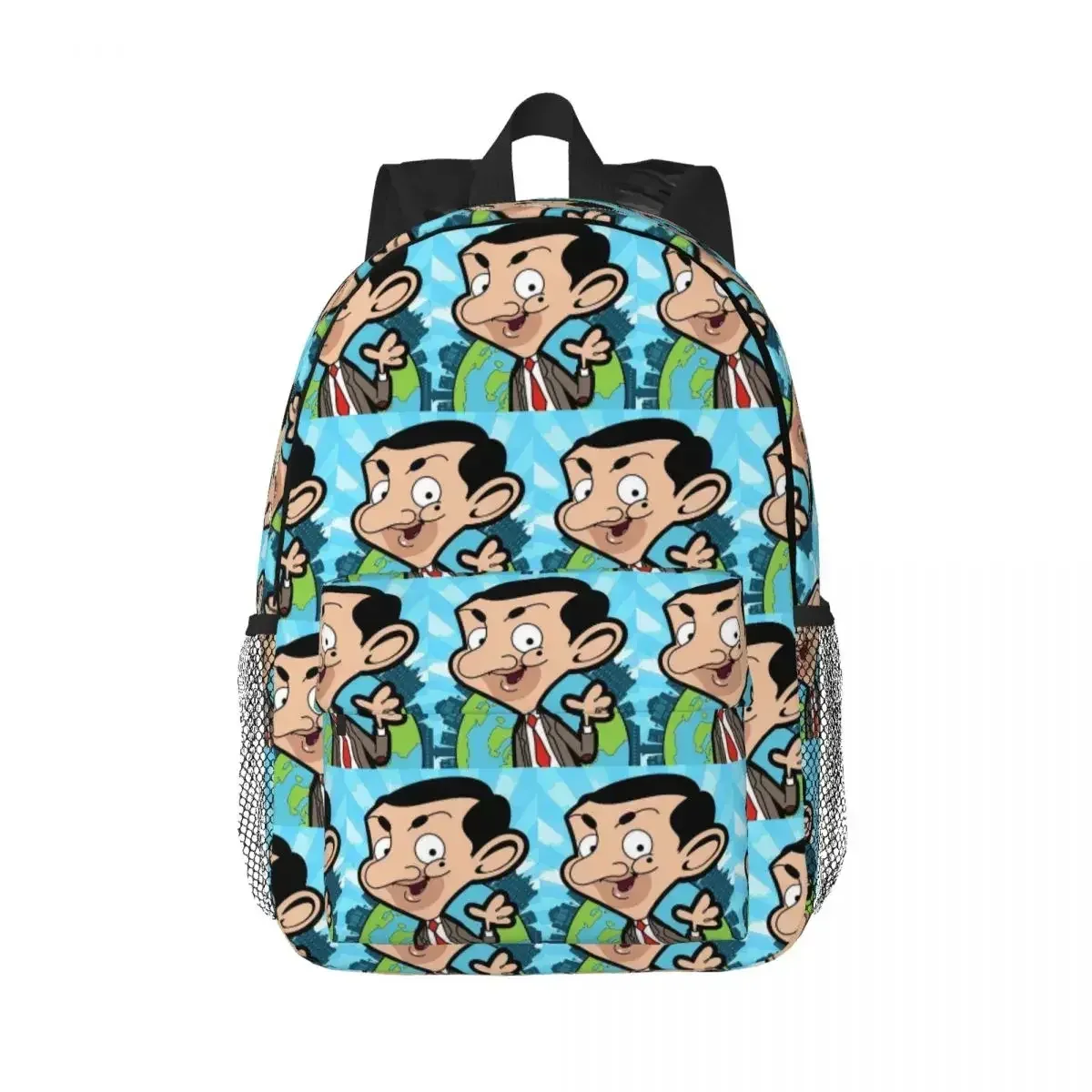 sac à dos de dessin animé mr. bean pour étudiants, garçons et filles, sac d'école pour enfants, sacs à bandoulière pour ordinateur pour hommes et femmes