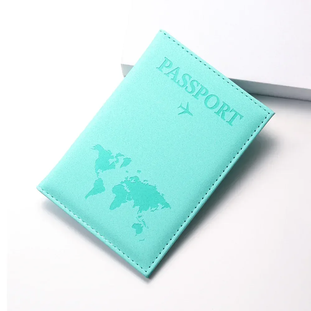 couverture de passeport pour couple amoureux, étui d'avion simple, portefeuille en pu pour femmes et hommes, porte-passeport de voyage de mariage, cadeau de mariage à la mode