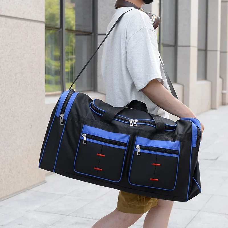 sac de voyage sportif pour hommes, grande capacité, sac à bandoulière multi-poches